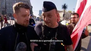Dziennikarz wskazywał, że przemarsz jest zgromadzeniem publicznym.