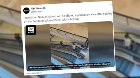 Okrzyknięto go bohaterem. Chcą, by otrzymał australijskie obywatelstwo