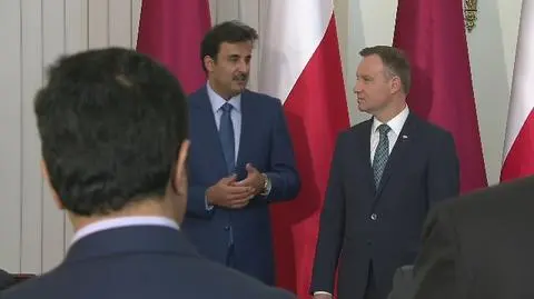 Prezydent Andrzej Duda spotkał się z emirem Kataru