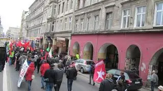 Pierwszomajowy pochód przeszedł ulicami Wrocławia