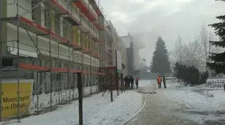 Przed południem doszło do pożaru w jednym z pomieszczeń elbląskiej szkoły muzycznej