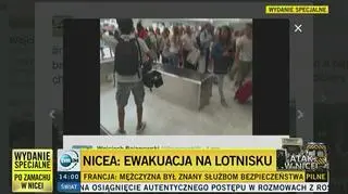 Ewakuacja części lotniska w Nicei