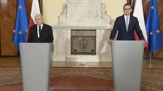 Jarosław Kaczyński and Mateusz Morawiecki 