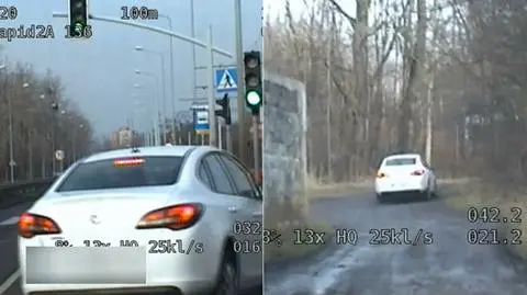 Bez prawa jazdy, z "podejrzanymi" beczkami w samochodzie uciekał policji