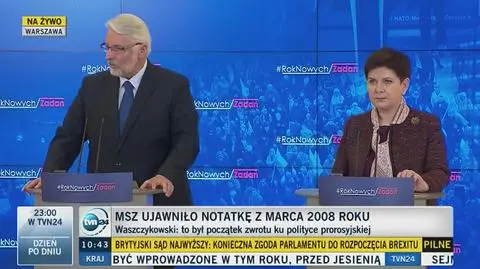 MSZ publikuje notatkę poprzedników w sprawie Rosji i Ukrainy