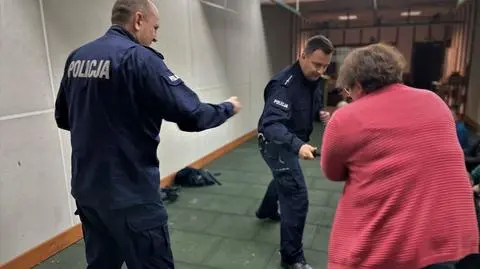 Policjanci kilka dni wcześniej przeprowadzili szkolenie dla pracownic ośrodka