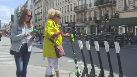 Paryż jest światową stolicą elektrycznych hulajnóg jeździ tam już 15 tysięcy takich maszyn