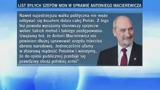 Byli szefowie MON chcą dymisji Macierewicza