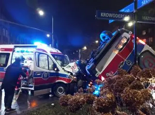Zderzenie karetek w Krakowie