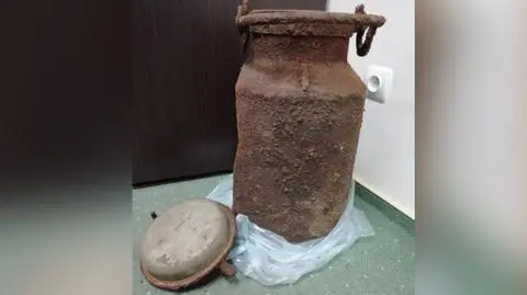 Znaleziona kanka po mleku