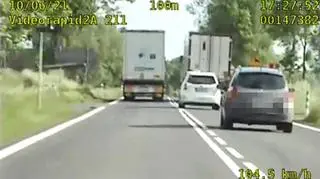Podlaska grupa Speed nagrała ciężarówkę, która wyprzedzała na zakazie
