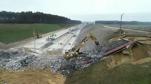 Trwają prace na autostradzie A1