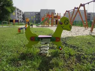 Plac zabaw został otwarty w sierpniu zeszłego roku 