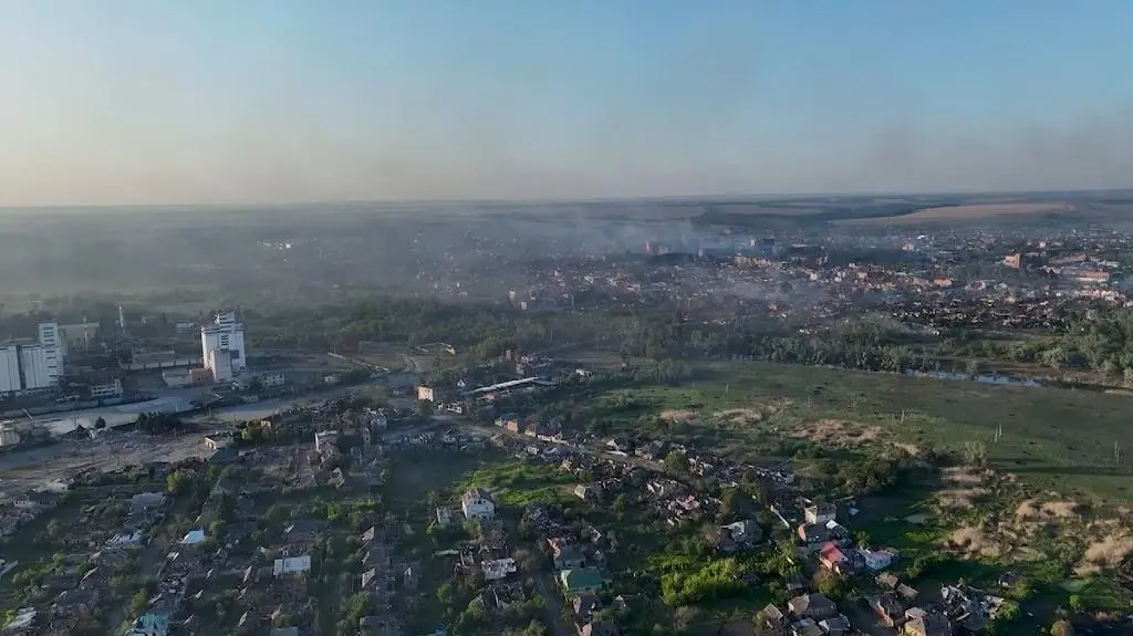 Wowczańsk. Ujęcie z nagrania 