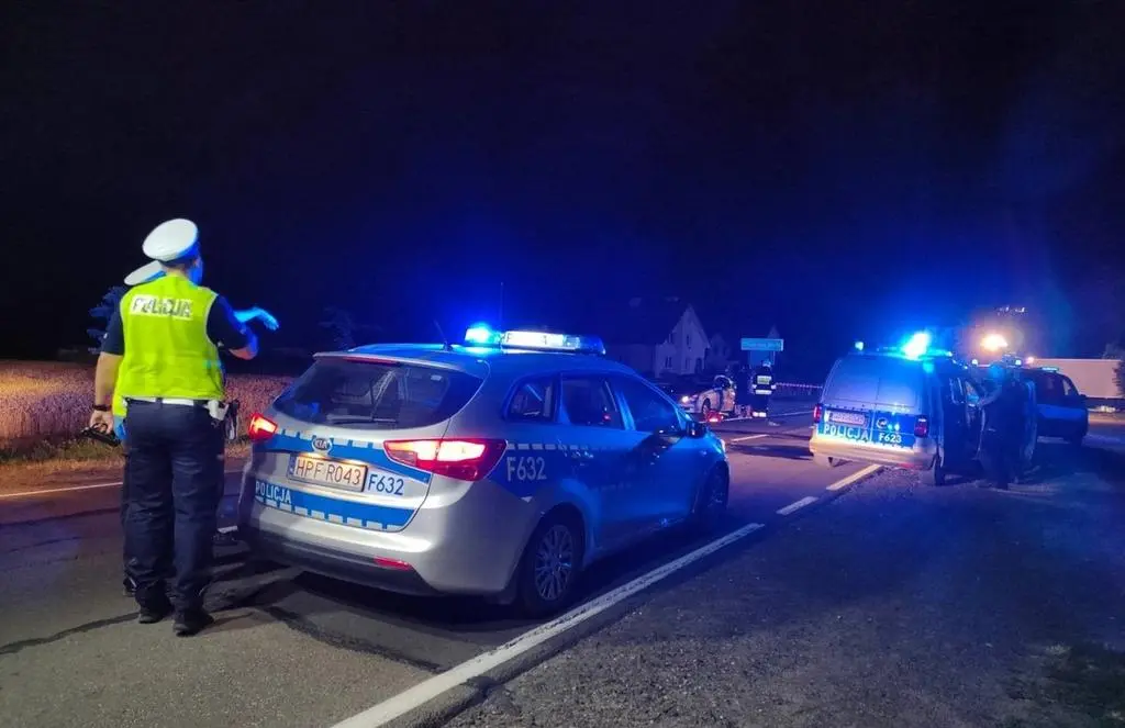 Śmiertelny wypadek na DK83
