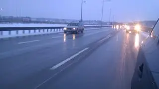 Wolna jazda po autostradzie