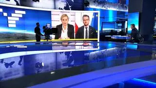 Barbara Nowacka i Waldemar Buda w "Faktach po Faktach" w TVN24