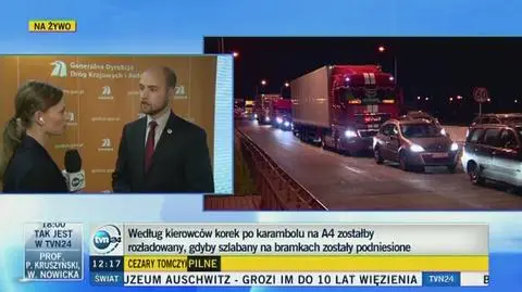 GDDKiA o gigantycznym korku na A4 i zniesieniu opłat za przejazd autostradą