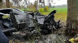 Poważny wypadek pod Kutnem. Ranny 17-latek