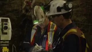 Górnicy w kopalni Totten Mine w Sudbury, w Ontario