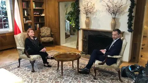 Georgette Mosbacher w rozmowie z Piotrem Kraśko