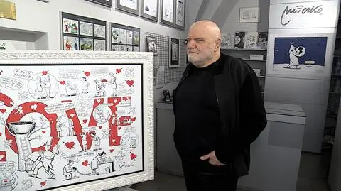 Andrzej Mleczko wystawił na aukcję WOŚP zbiór "żartów rysunkowych o miłości"