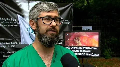 Protestujący lekarz o oczekiwaniu na spotkanie z premierem i przyszłości protestu pracowników ochrony zdrowia