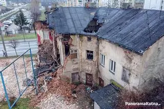 Zawalona kamienica w Kutnie (woj. łódzkie)