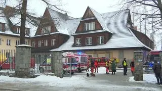 Ewakuacja szkoły podstawowej w Zakopanem