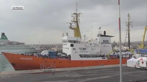 Ponad 600 imigrantów przybyło do Włoch na pokładzie statku Aquarius
