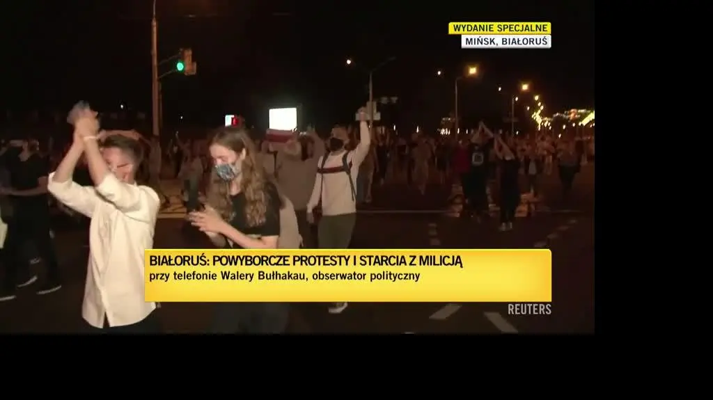 Walery Bułhakau o proteście w Mińsku