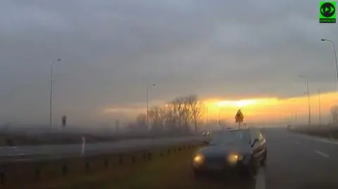 Kierowca zjechał na pobocze 