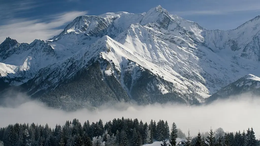 Mont Blanc widziany z Chamonix