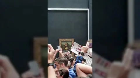 Przebrał się za kobietę, usiadł na wózku i zaatakował Monę Lisę. Pozostała niewzruszona