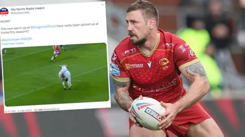 Byk nie chciał robić za reklamę. Zawodnicy uciekali w popłochu