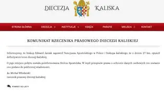 Oświadczenie rzecznika diecezji kaliskiej