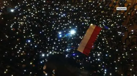 Obywatele w obronie sądownictwa protestowali też w Poznaniu