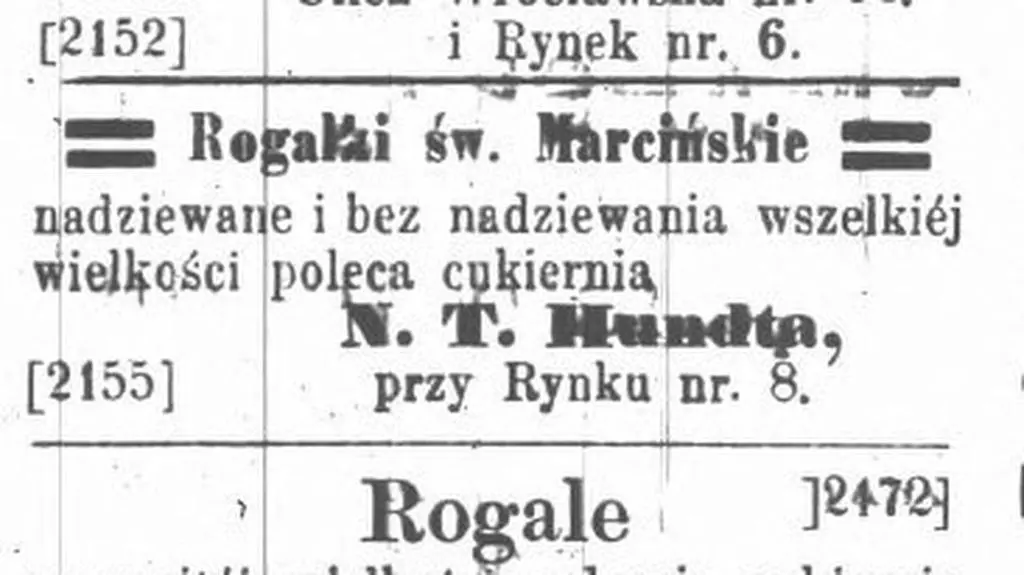 Reklama z 1860 roku