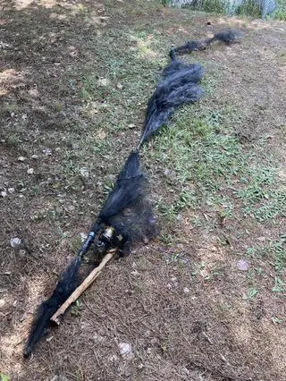 Piorun zniszczył wędkę