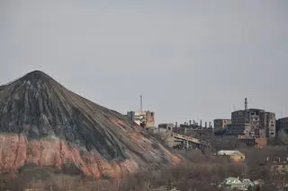 Widok na kopalnie w Doniecku