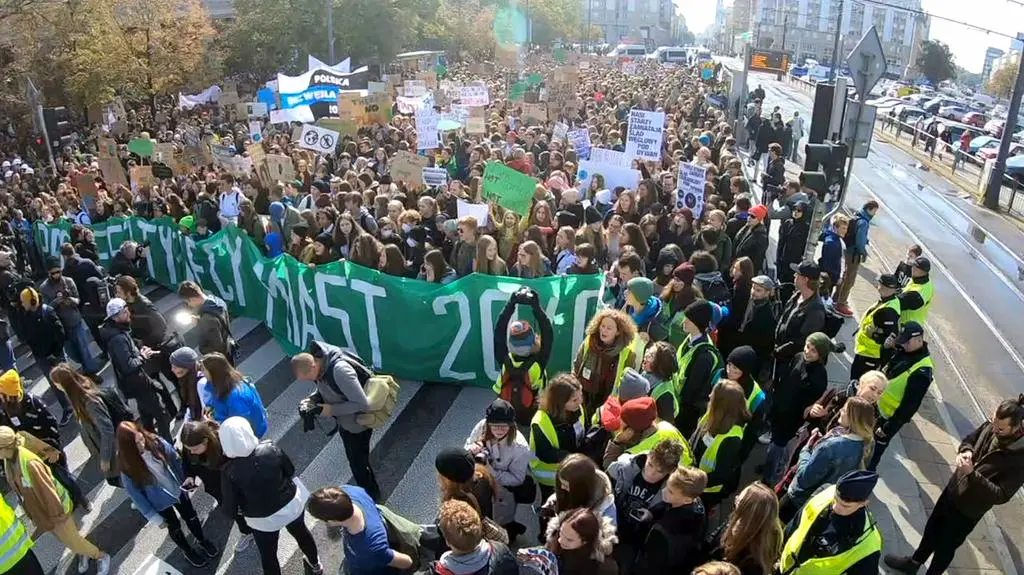 Protest Tysiąca Miast w Warszawie