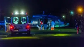 Śmigłowiec policyjny transportował chorą na COVID-19 z Radomia do Warszawy 