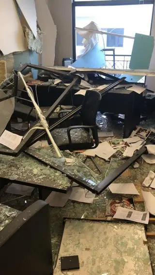 Zniszczenia po eksplozji w Bejrucie