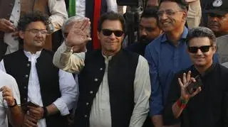 Imran Khan. Zdjęcie z 29 października 2022