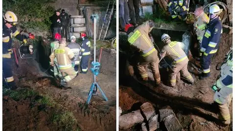 Koń wpadł do szamba, pomogli strażacy