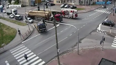 Tir staranował samochód osobowy