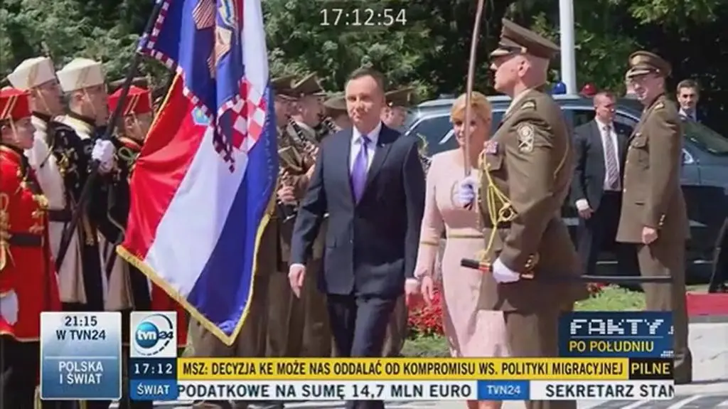 Andrzej Duda z wizytą w Chorwacji