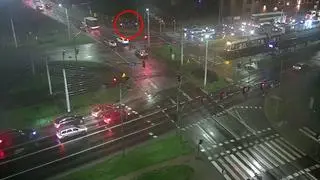 Wielu kierowców nie zatrzymywało się na czerwonym świetle