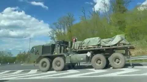 Wypadek z udziałem pojazdów wojskowych