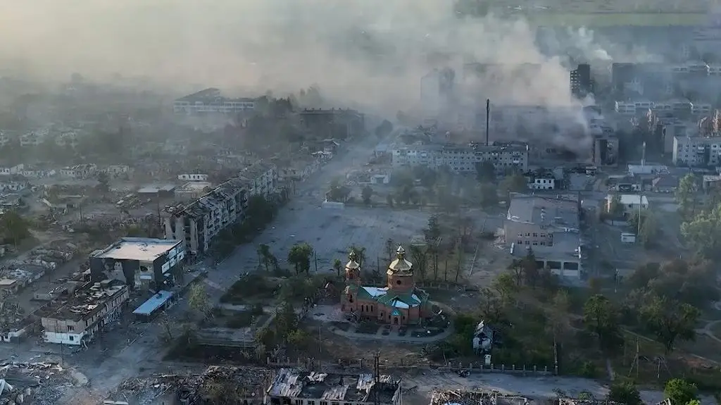 Wowczańsk. Ujęcie z nagrania 